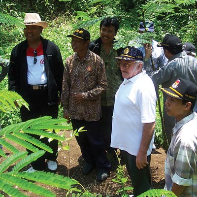 Fr Charie Burrows in Indonesia